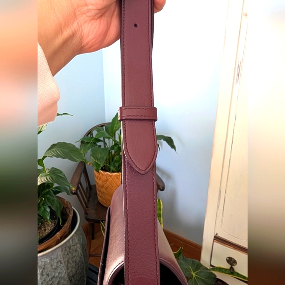 Yves Saint‎ Laurent Burgundy croosbody Shoulder Bag - Picture 10 of 14